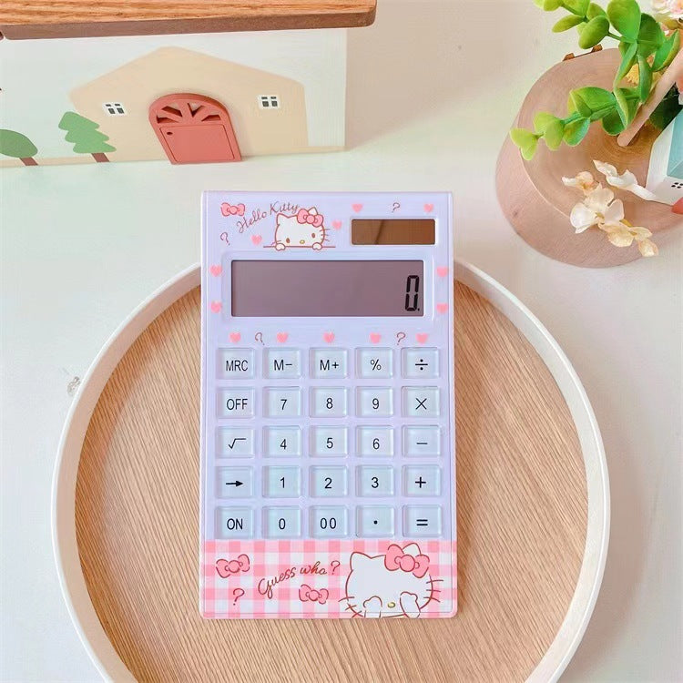 Calculatrice solaire avec personnages mignons