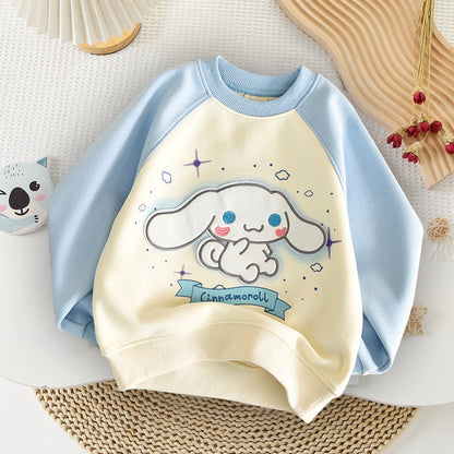 Cartoon Cinna Kids Casual Long Sleeve Top KI594