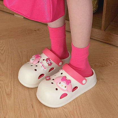 Kawaii Clogs Plateauschuhe Sandale