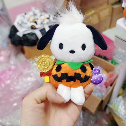 Porte-clés en peluche citrouille d'Halloween de Cinna