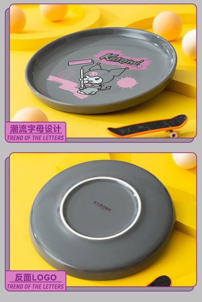 Cartoon Ceramic Plate 7in