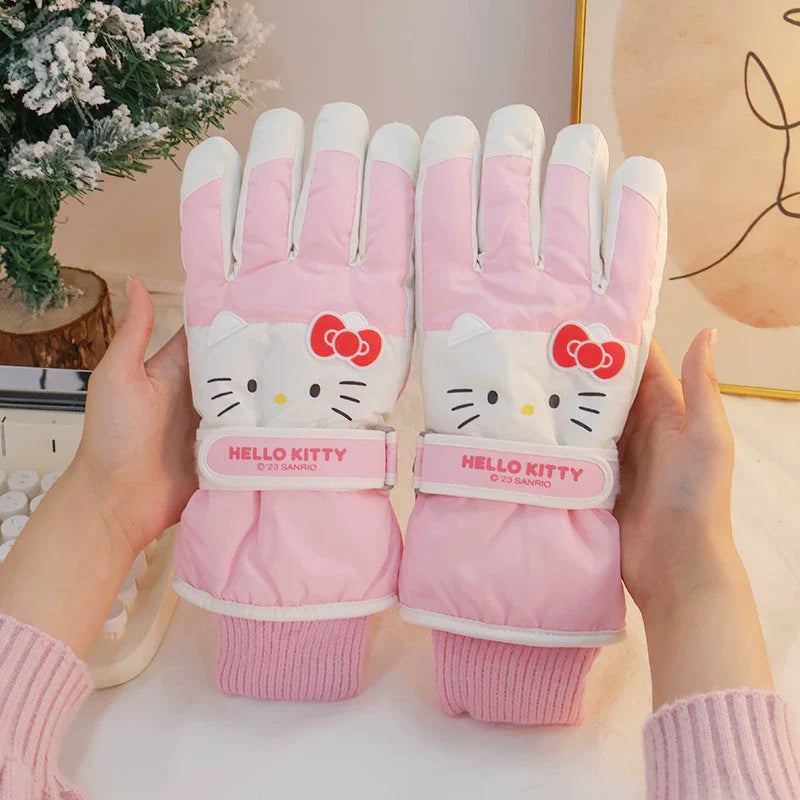 Kitty Winter Snow Gloves Waterproof