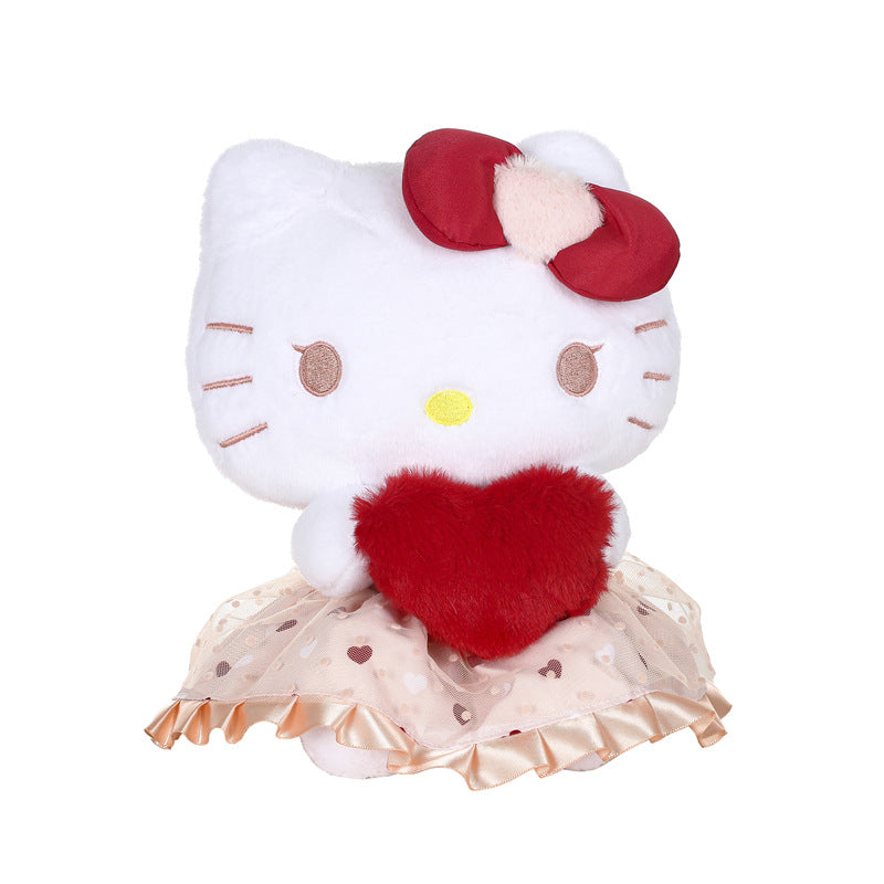 Peluche coeur rouge dessin animé 8 pouces SK570