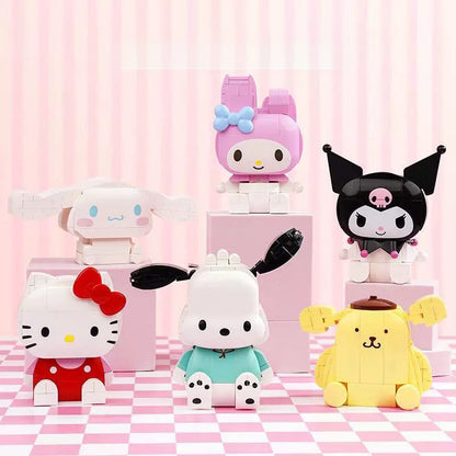 Cartoon Doll Building Blocks