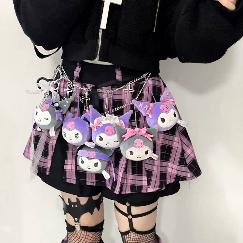 Girls Toy Series Decompression Bag Squeeze Kuromi Blind Headdress Plush