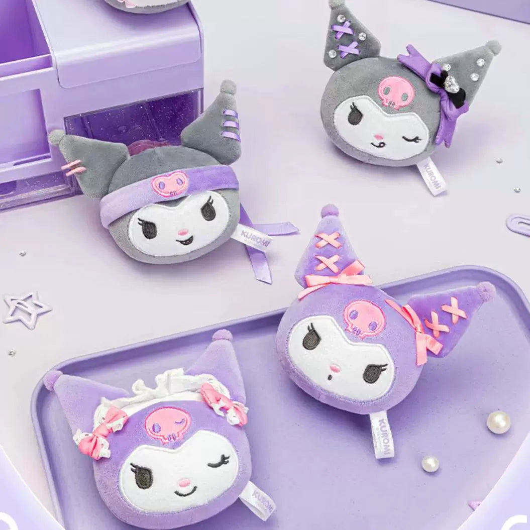 Girls Toy Series Decompression Bag Squeeze Kuromi Blind Headdress Plush