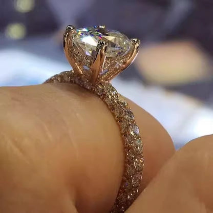 Chic Hollow Bowknot Crystal Ring SK656