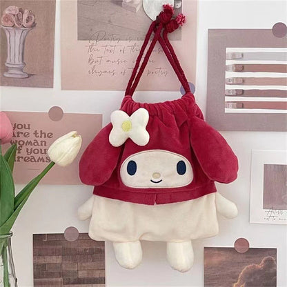 Sac à cordon avec figurines Kawaii