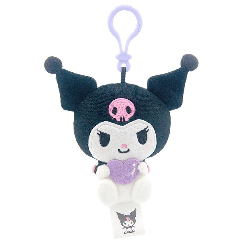 Pendentif en peluche en forme de cœur câlin kawaii