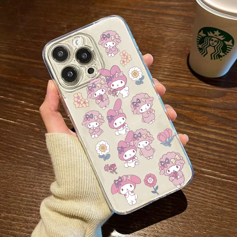 Coque de téléphone Melo en forme de cœur rose KI391