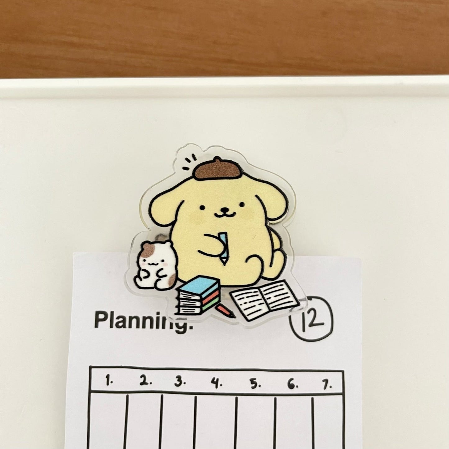 Kawaii Büroklammer mit Lesebuch-Design
