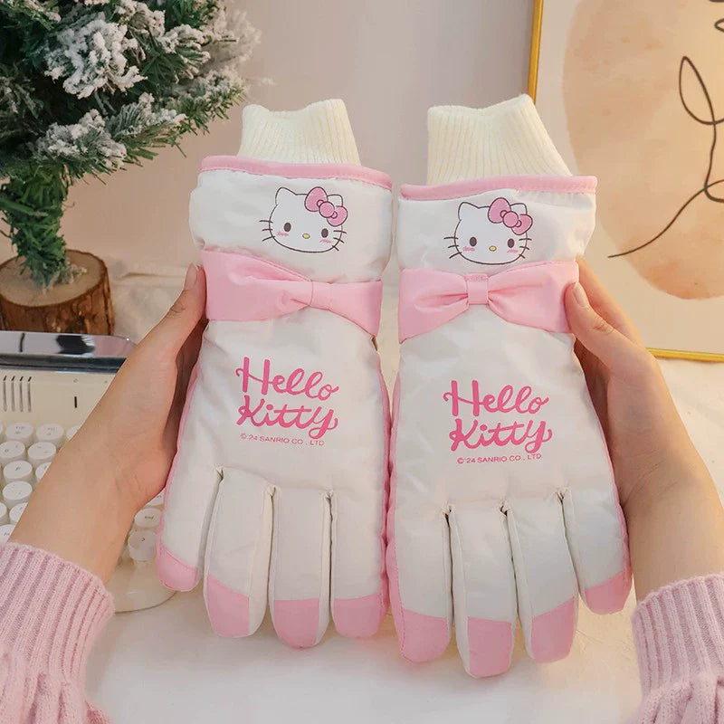 Kitty Winter Snow Gloves Waterproof