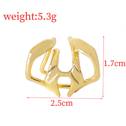 Y2K Pattern Stackable Non Piercing Lip Cuff Set