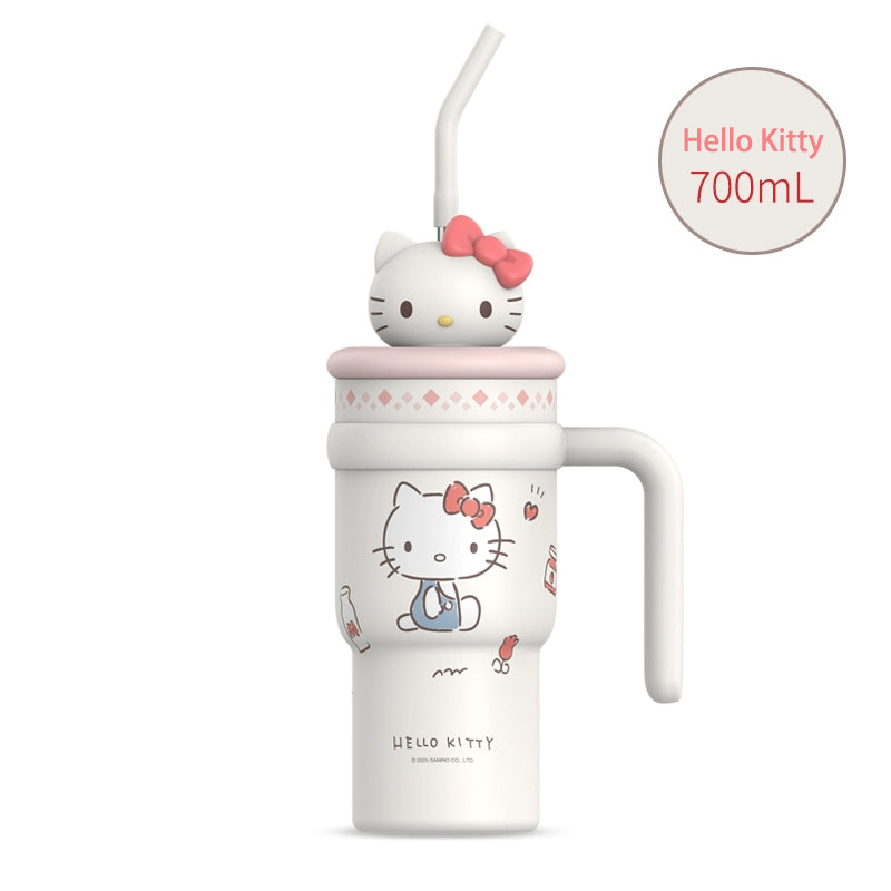 Tumbler Cup 700ml Stainless Handle Steel Insulated Lid with