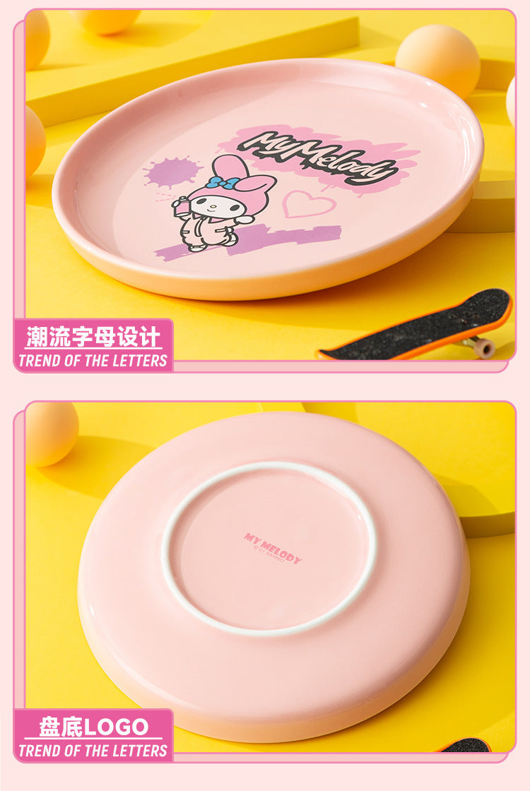 Cartoon Ceramic Plate 7in