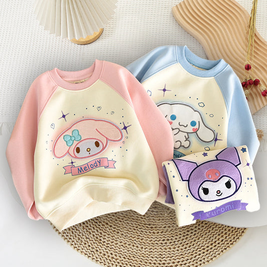 Cartoon Cinna Kids Casual Long Sleeve Top KI594