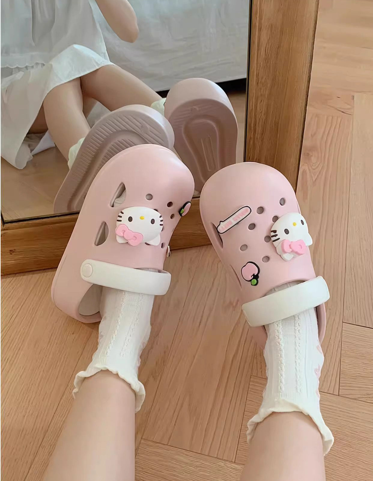 Kawaii Clogs Plateauschuhe Sandale