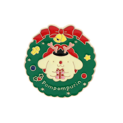 Cartoon Figur Weihnachten Button