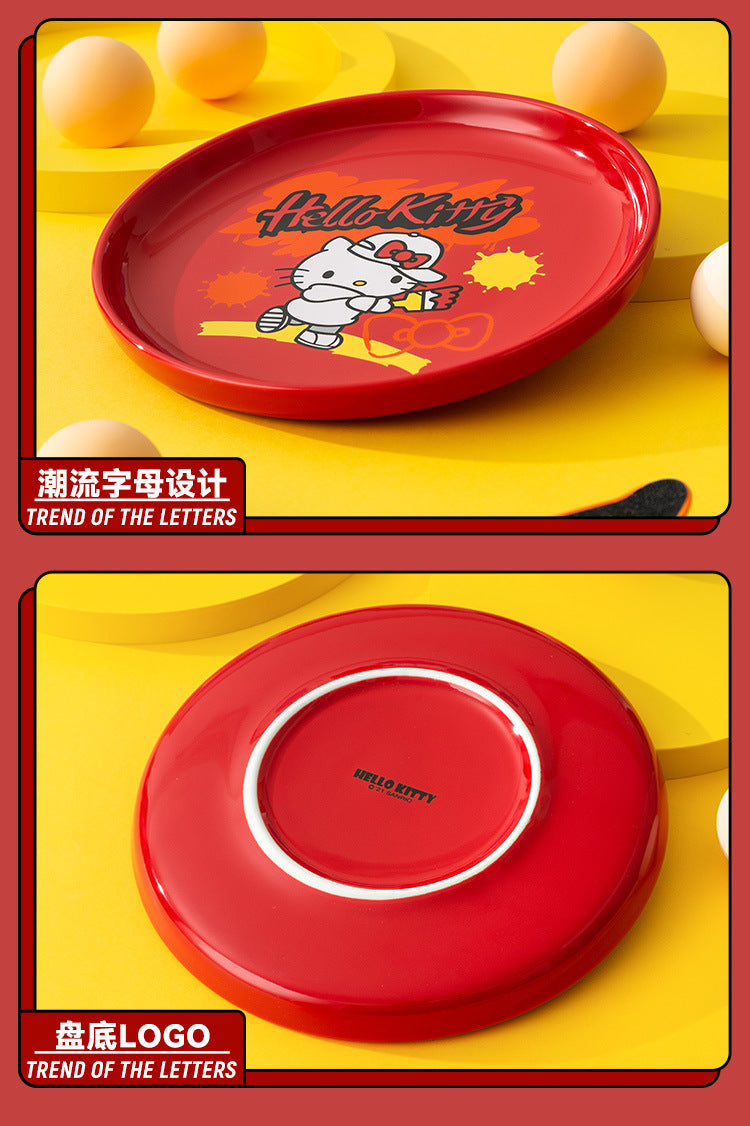 Cartoon Ceramic Plate 7in