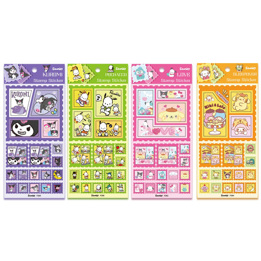 Autocollant mignon de timbre