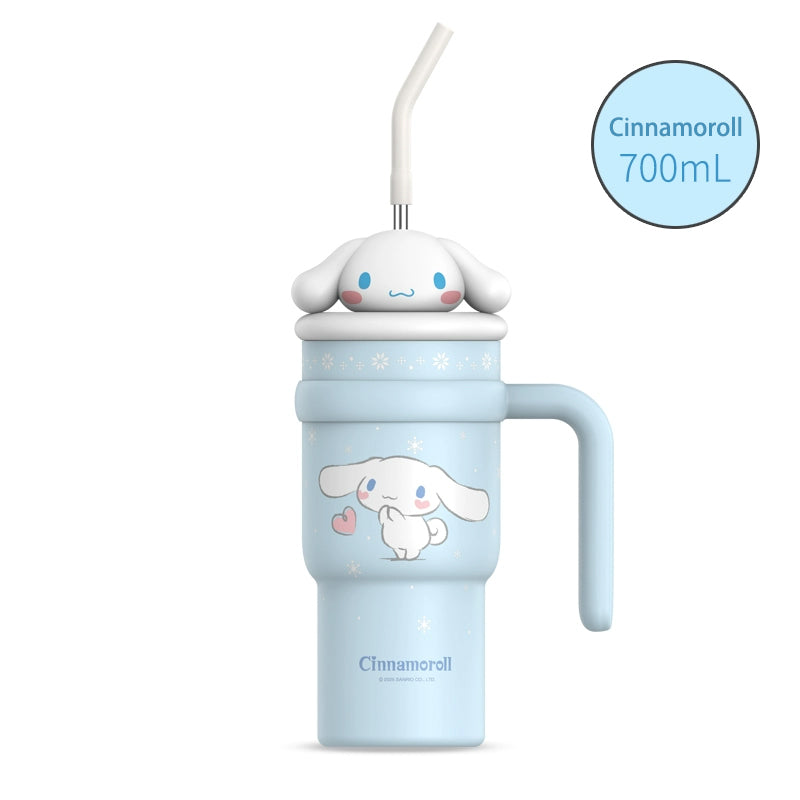 Tumbler Cup 700ml Stainless Handle Steel Insulated Lid with