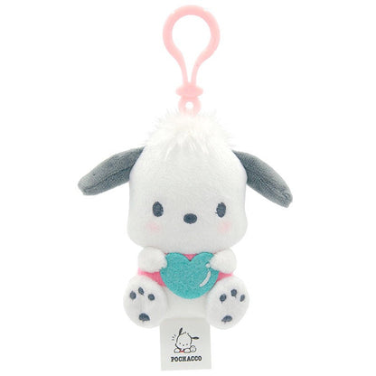 Pendentif en peluche en forme de cœur câlin kawaii