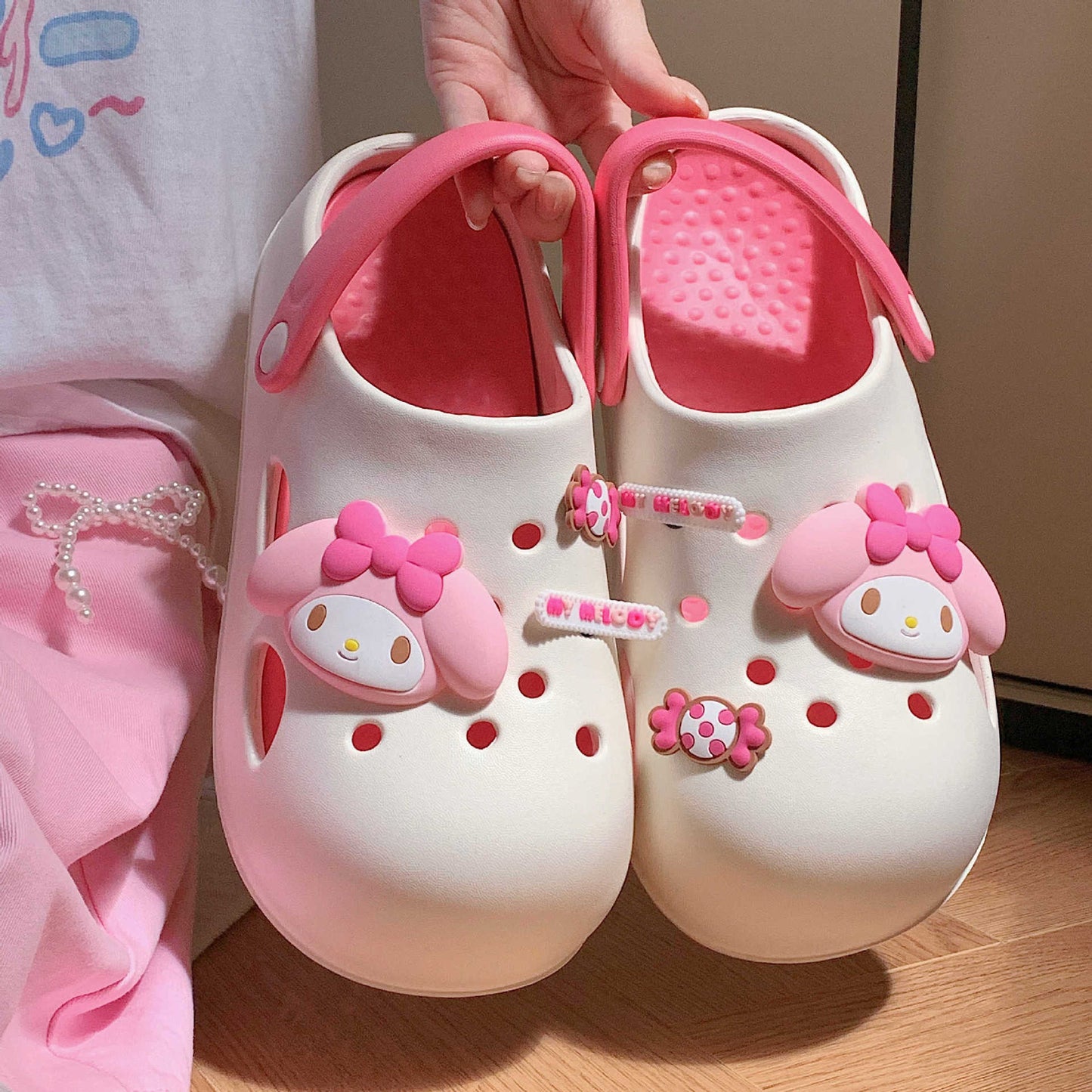 Kawaii Clogs Plateauschuhe Sandale