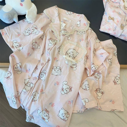 Pyjama rose Miko Kitty KI478