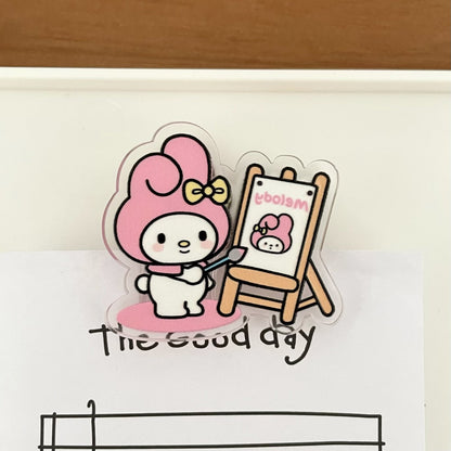 Kawaii Painter Design Paper Clip