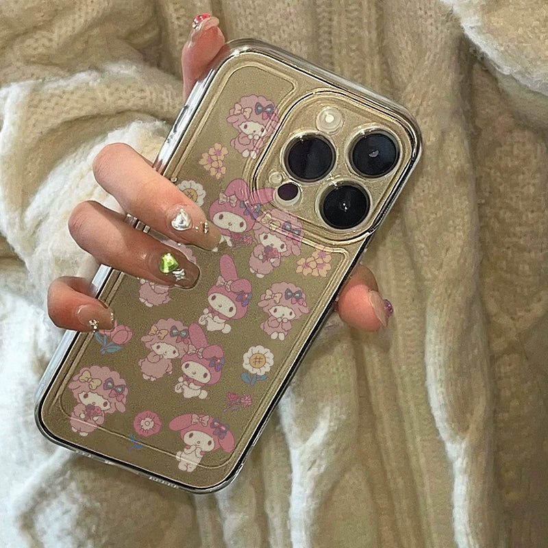 Coque de téléphone Melo en forme de cœur rose KI391