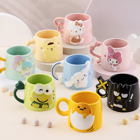 Cute Carton Mug with Spoon