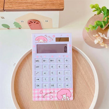 Calculatrice solaire avec personnages mignons