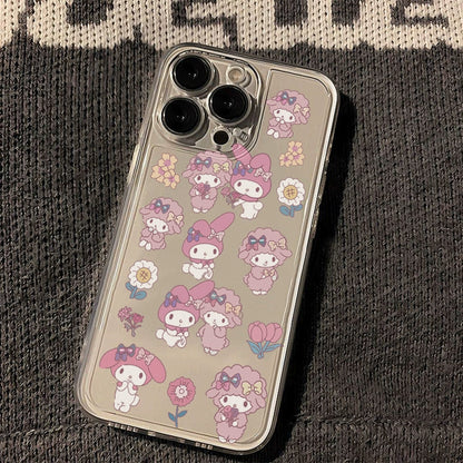 Coque de téléphone Melo en forme de cœur rose KI391