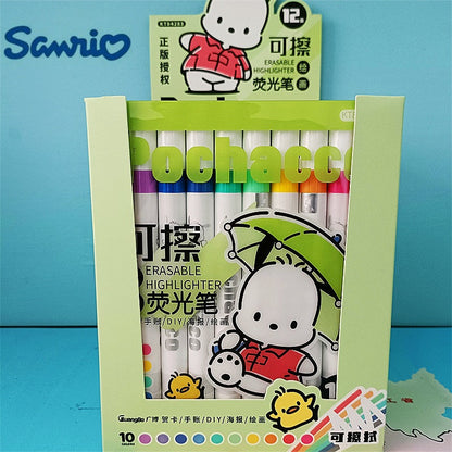 10 Colors Pocha Erasable Painting Highlighters Set