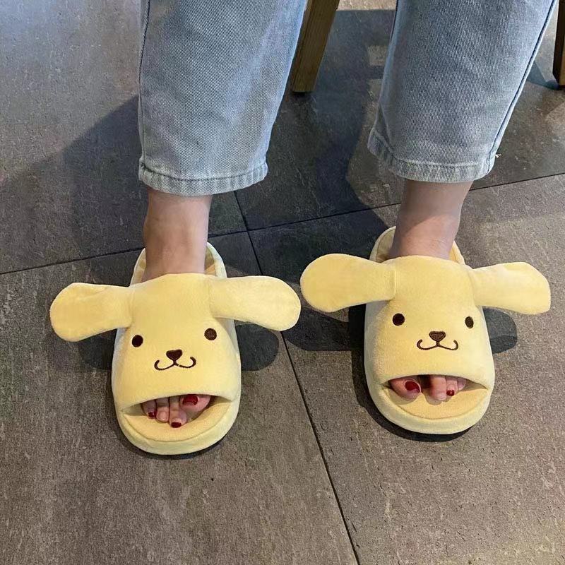 Chaussons Kawaii à oreilles mobiles