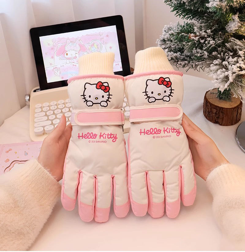 Kitty Winter Snow Gloves Waterproof