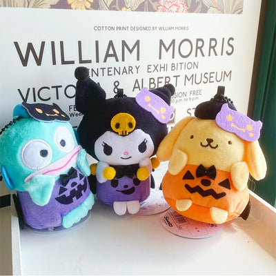 Porte-clés en peluche citrouille d'Halloween SK415