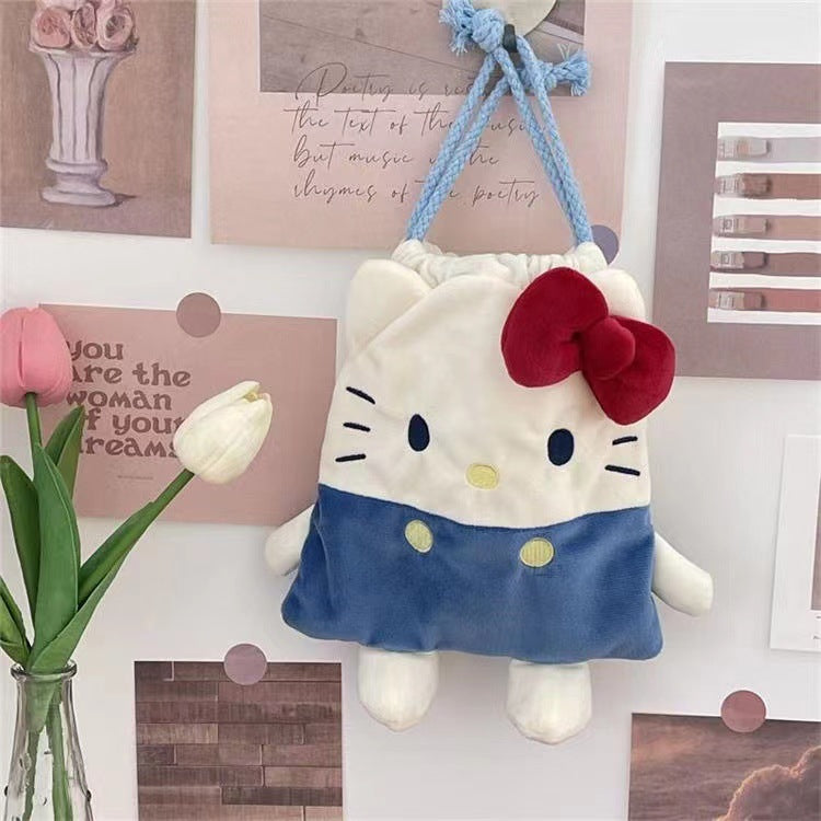 Sac à cordon avec figurines Kawaii