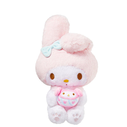 Jouet en peluche assis en forme de biscuit sandwich mignon