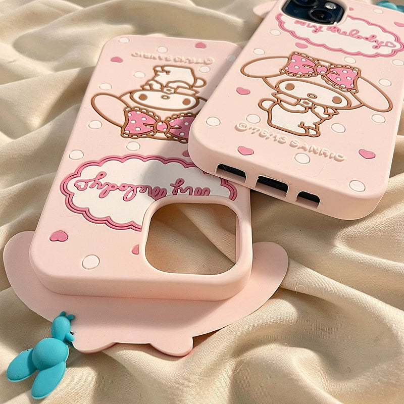 Coque de téléphone avec nœud Melo Cartoon KI423