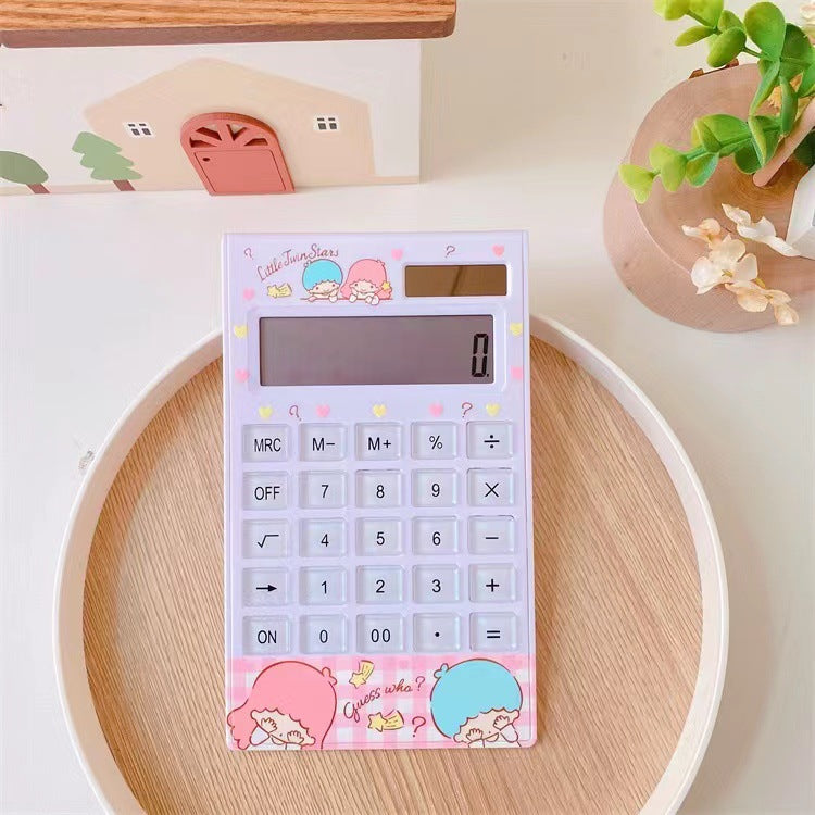 Calculatrice solaire avec personnages mignons