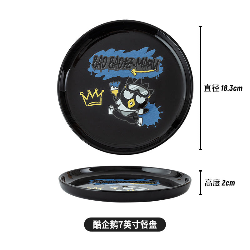 Cartoon Ceramic Plate 7in