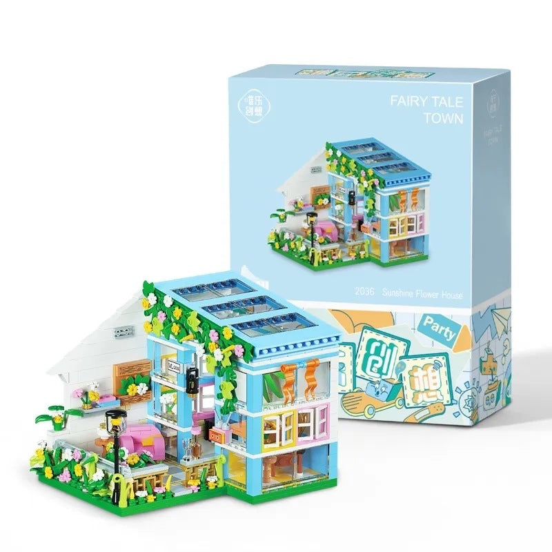 Sunshine Flower House Building Blocks