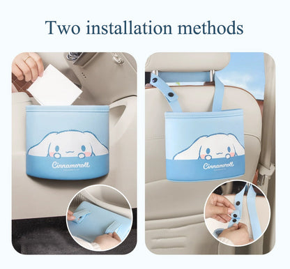 Cute Car Trash Can Foldable Storage