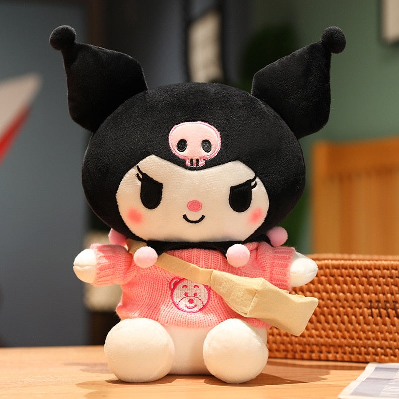 Poupée en peluche Princesse Kuro avec robe rose