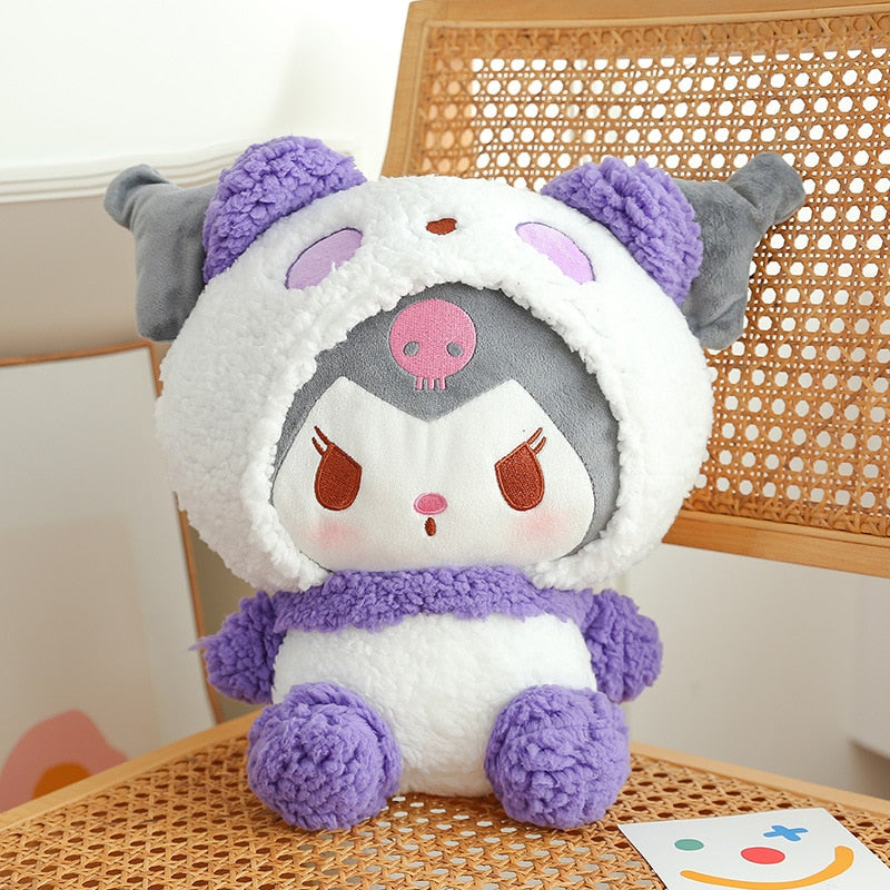 Poupée en peluche de la série Kuro et Kitty Panda