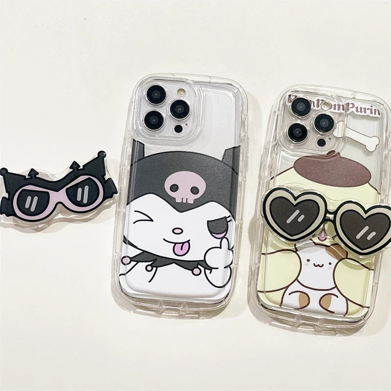 Coque iPhone avec lunettes de soleil et dessin animé