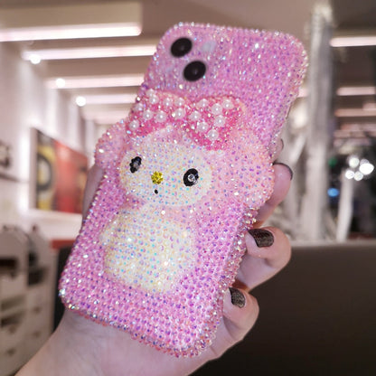 Kawaii Melo Strass iPhone-Hülle