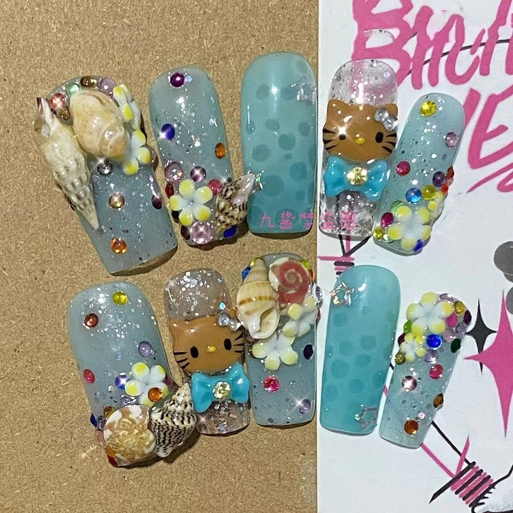 Y2K Kitty Press On Nails