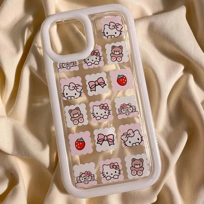 Coque iPhone Strawberry Kitty